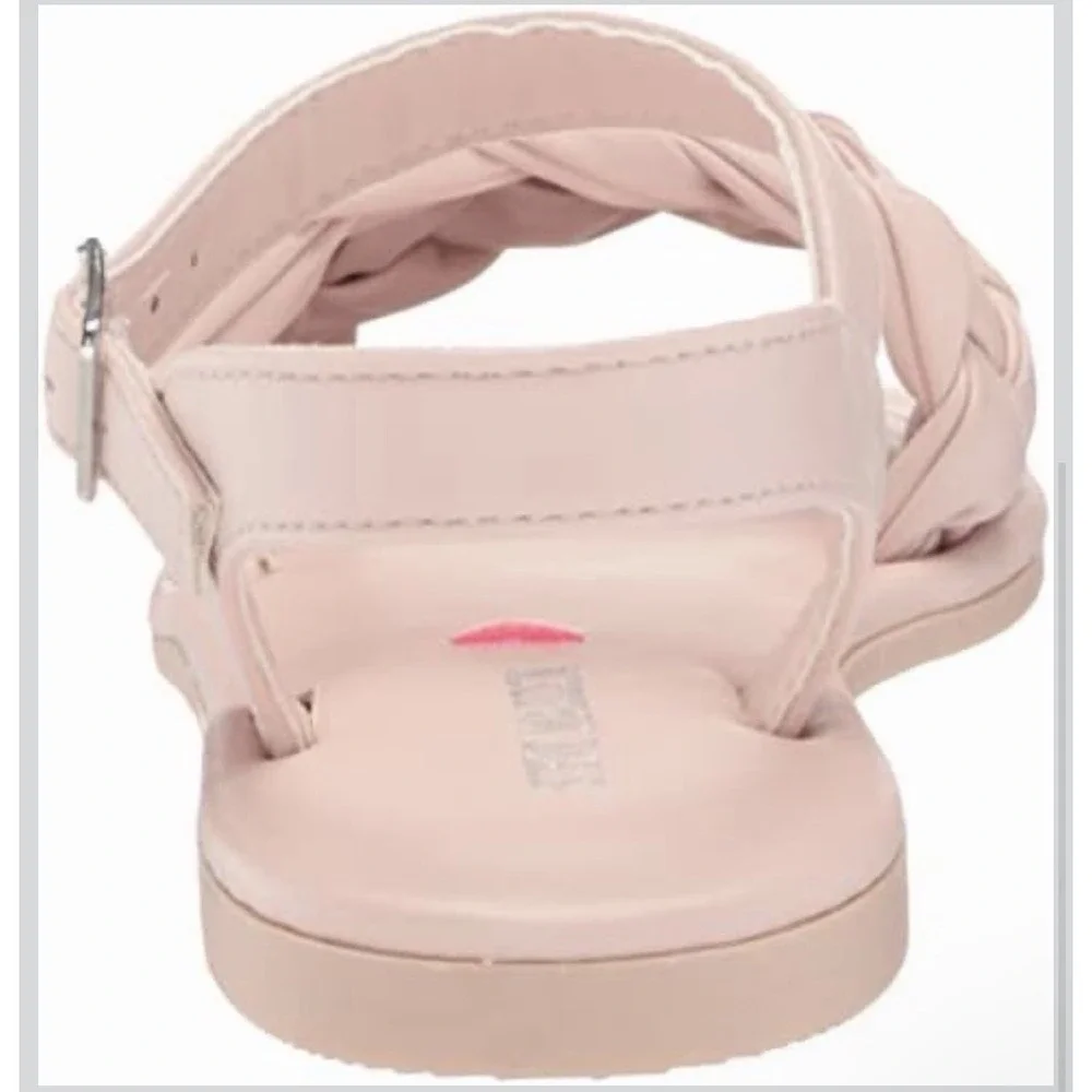Steve Madden Big Girls Karina Ankle Strap Sandals Size 3 Blush Pink - New
